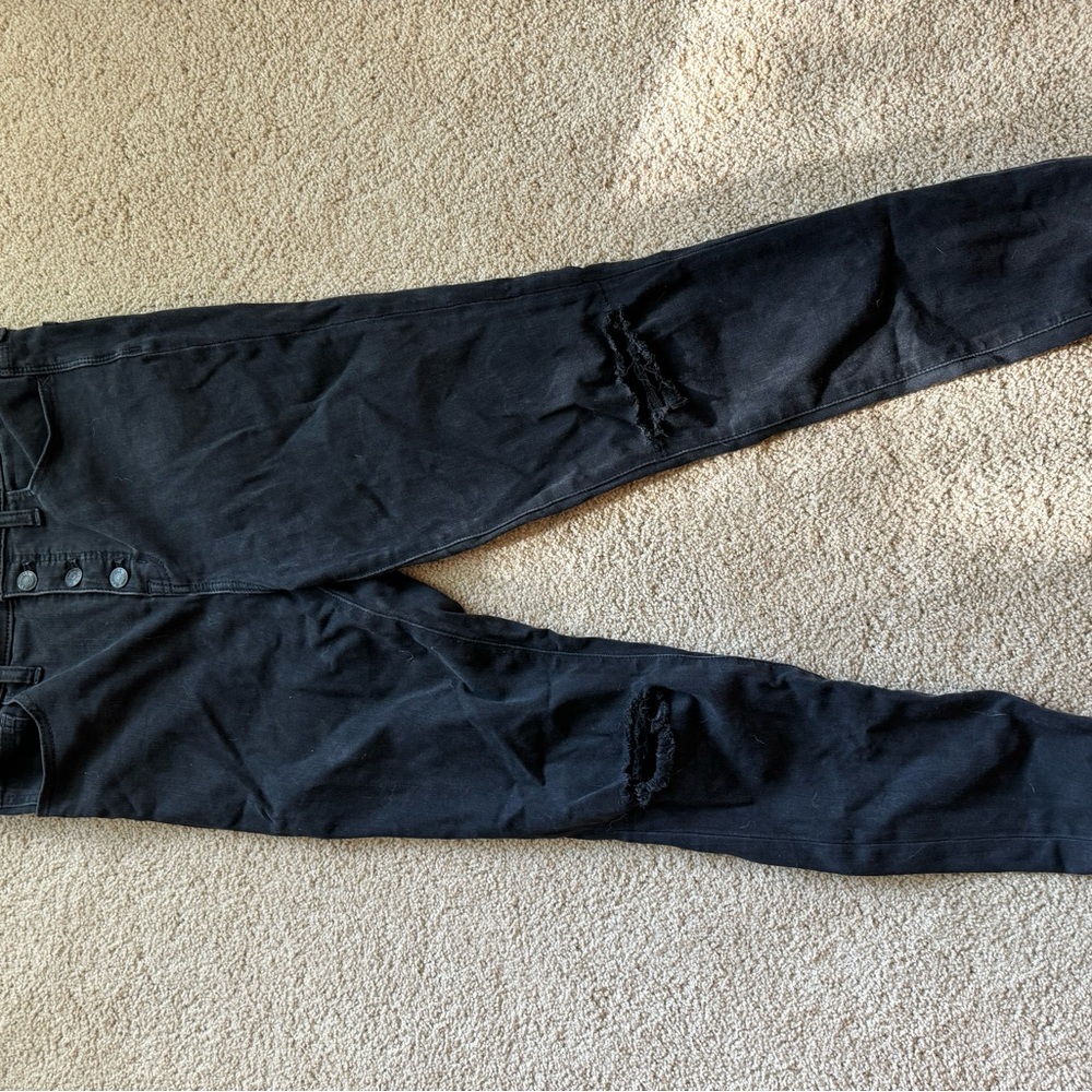 Madewell 9” High-Rise Button Front Jeans